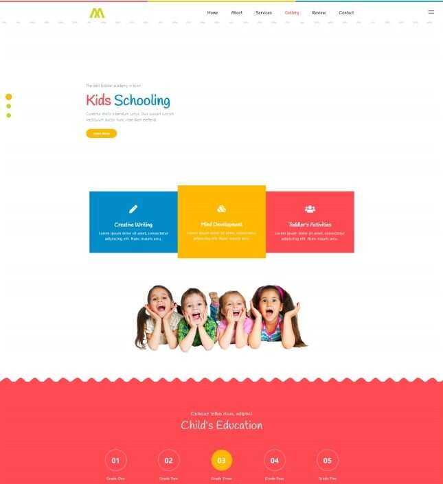 婴幼儿早教儿童培训机构网站HTML模板-客创社 - 专注互联网轻资产创业及网络项目资源整合与分享福鑫网创 -  免费且强大的项目分享网站