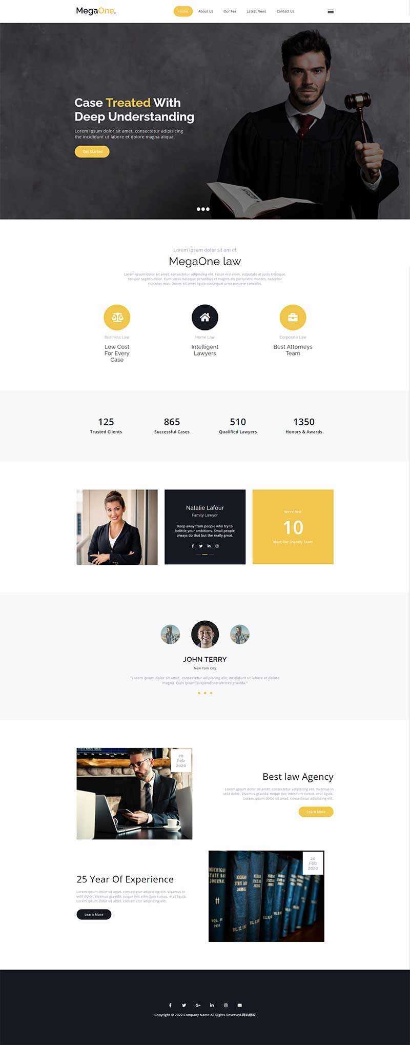 法律咨询服务机构HTML5网站模板-客创社 - 专注互联网轻资产创业及网络项目资源整合与分享福鑫网创 -  免费且强大的项目分享网站
