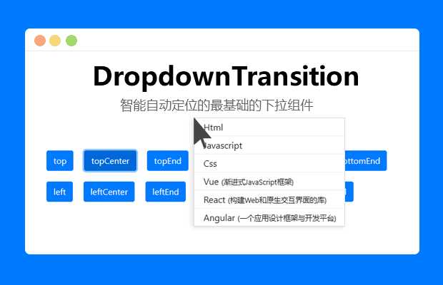 智能定位的最基础的下拉组件-客创社 - 专注互联网轻资产创业及网络项目资源整合与分享福鑫网创 -  免费且强大的项目分享网站