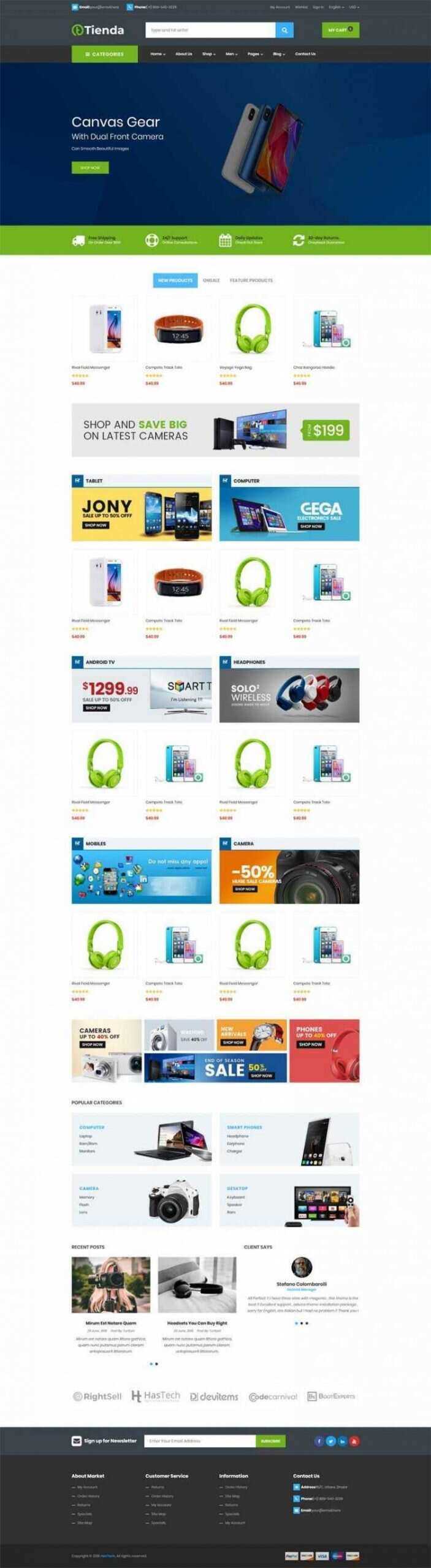 Bootstrap4手机数码商城响应式前端-客创社 - 专注互联网轻资产创业及网络项目资源整合与分享福鑫网创 -  免费且强大的项目分享网站