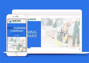 宽屏保洁家政公司网站模板下载-客创社 - 专注互联网轻资产创业及网络项目资源整合与分享福鑫网创 -  免费且强大的项目分享网站