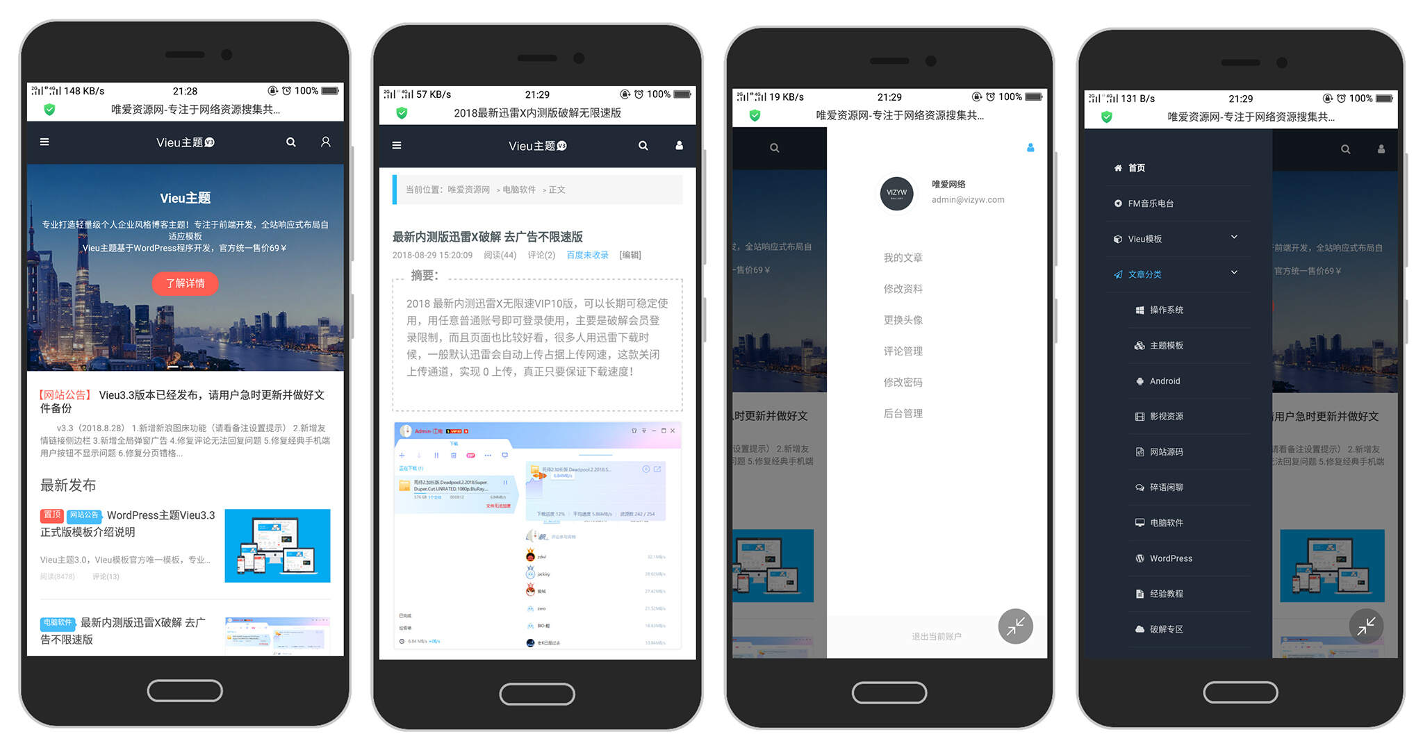 WordPress主题 Vieu4.0主题-客创社 - 专注互联网轻资产创业及网络项目资源整合与分享福鑫网创 -  免费且强大的项目分享网站