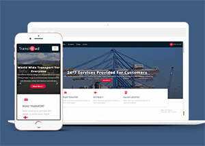简洁大件物流运输公司网站模板-客创社 - 专注互联网轻资产创业及网络项目资源整合与分享福鑫网创 -  免费且强大的项目分享网站