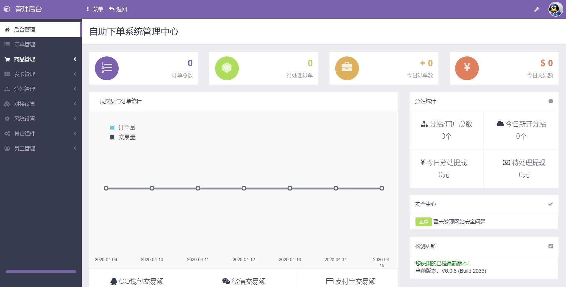 彩虹代刷网源码V6.0.8完美运营防黑版-客创社 - 专注互联网轻资产创业及网络项目资源整合与分享福鑫网创 -  免费且强大的项目分享网站
