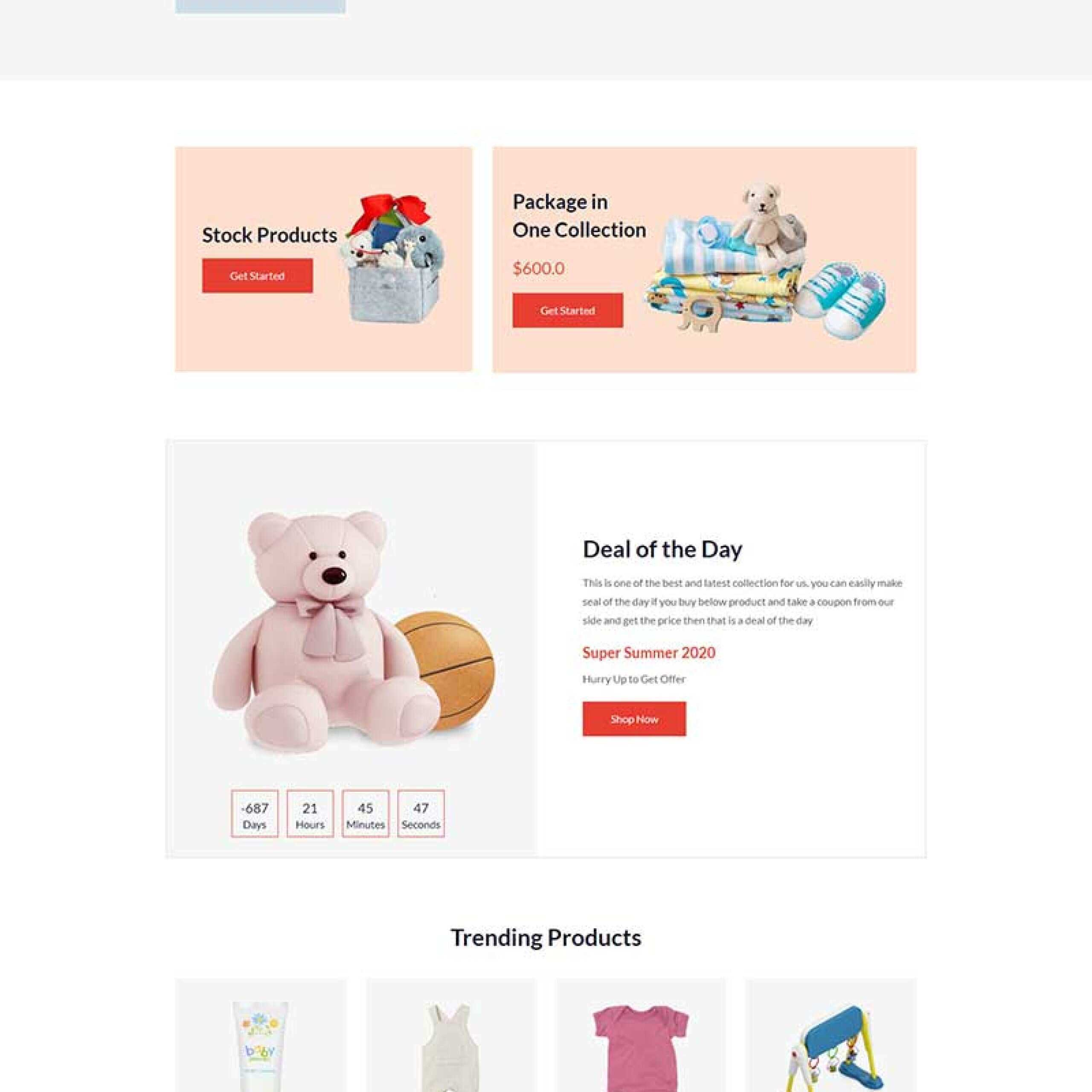 多用途响应式婴儿用品商店HTML5模板-客创社 - 专注互联网轻资产创业及网络项目资源整合与分享福鑫网创 -  免费且强大的项目分享网站