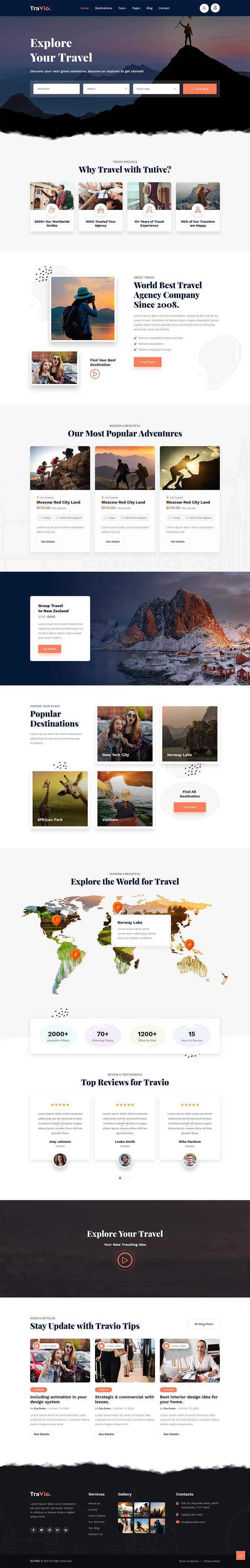 html5响应式旅游旅行社官网html模板-客创社 - 专注互联网轻资产创业及网络项目资源整合与分享福鑫网创 -  免费且强大的项目分享网站