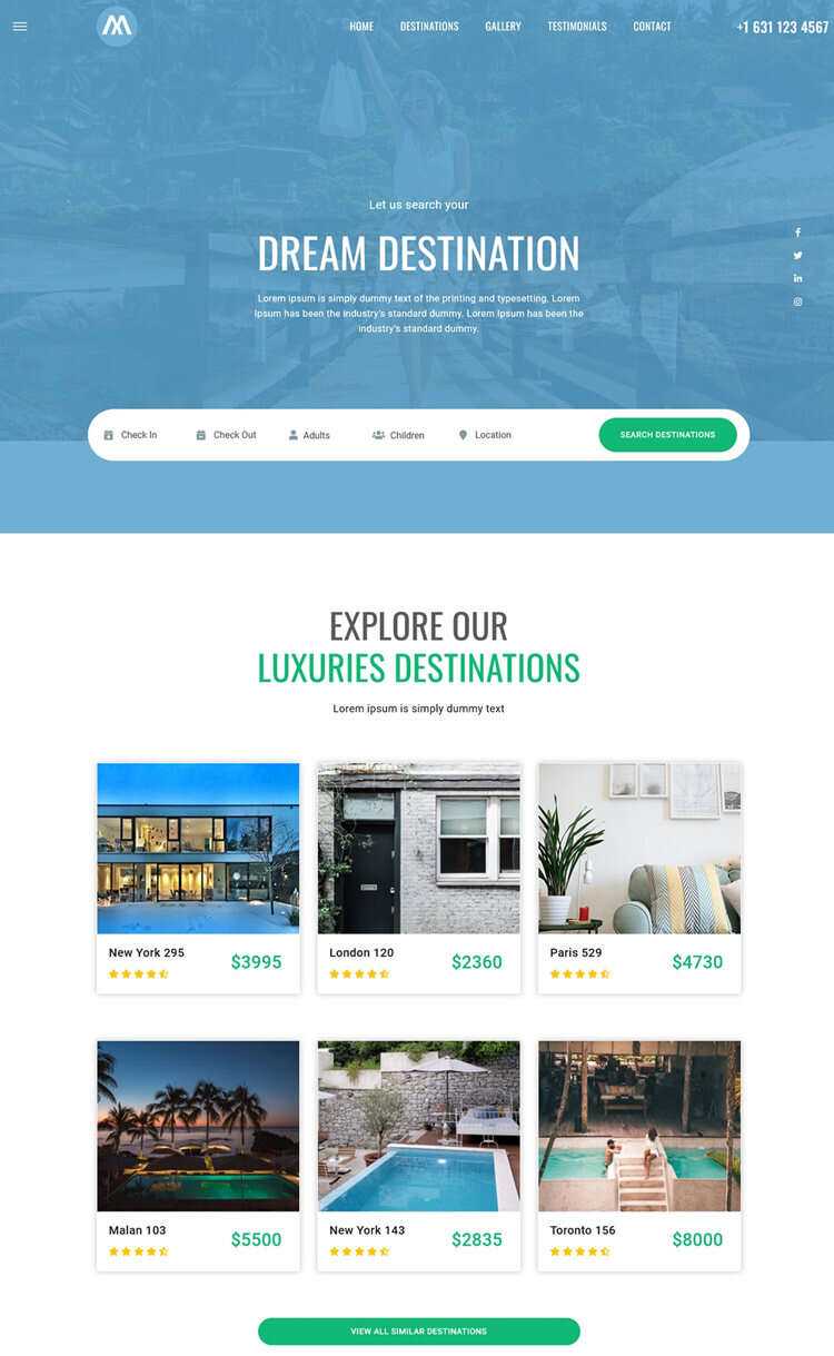 环球旅行酒店预定网站html5模板-客创社 - 专注互联网轻资产创业及网络项目资源整合与分享福鑫网创 -  免费且强大的项目分享网站