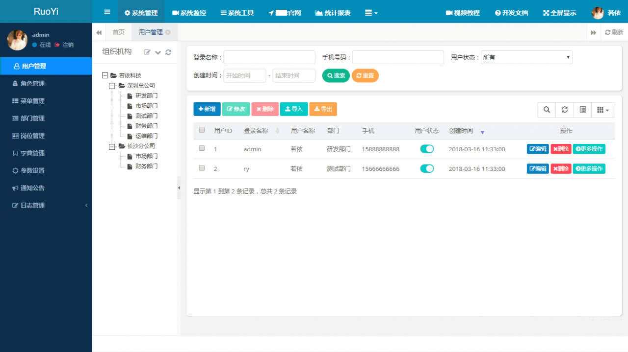 图片[3]-客创社 - 专注互联网轻资产创业及网络项目资源整合与分享RuoYi若依管理系统最新版 基于SpringBoot的权限管理系统-客创社 - 专注互联网轻资产创业及网络项目资源整合与分享福鑫网创 -  免费且强大的项目分享网站
