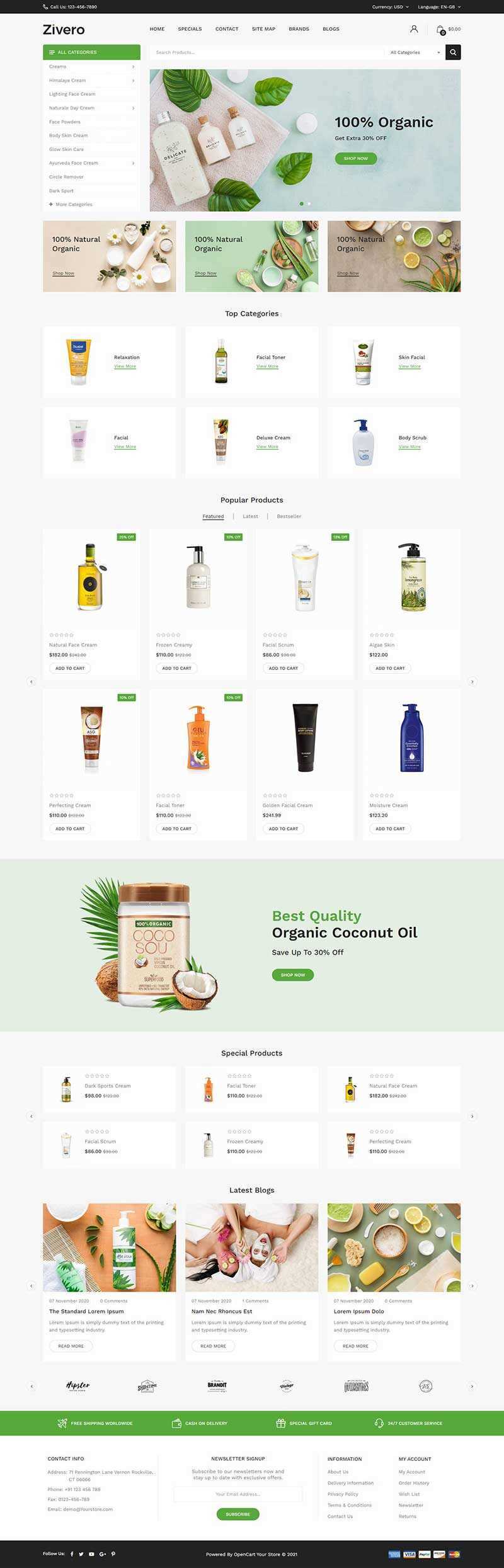 小清新洗护用品商城网页html模板-客创社 - 专注互联网轻资产创业及网络项目资源整合与分享福鑫网创 -  免费且强大的项目分享网站