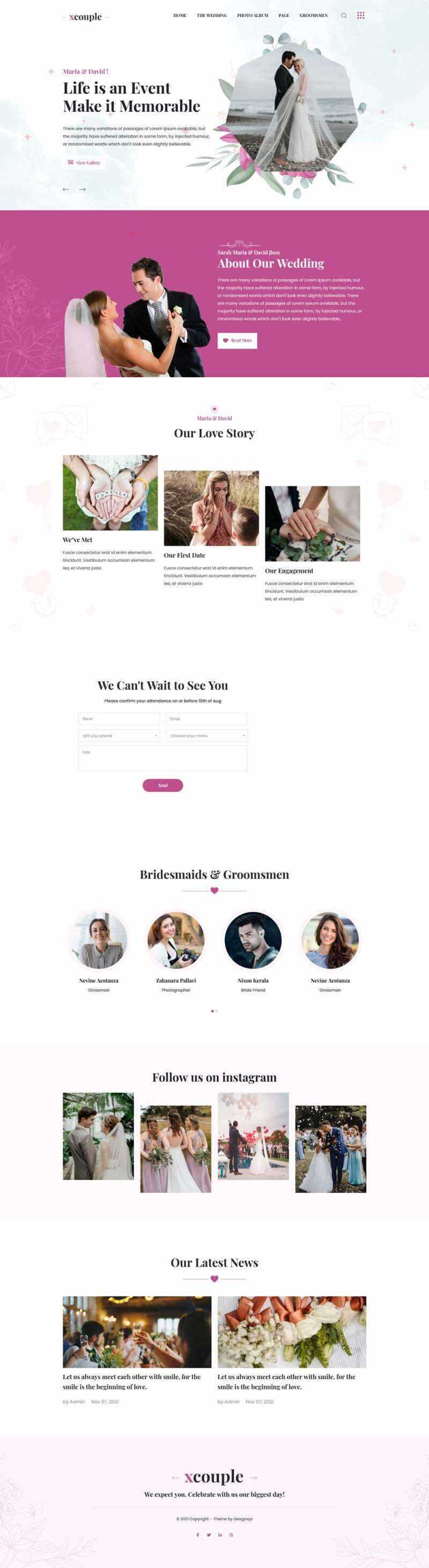 婚礼图片相册展示HTML模板-客创社 - 专注互联网轻资产创业及网络项目资源整合与分享福鑫网创 -  免费且强大的项目分享网站
