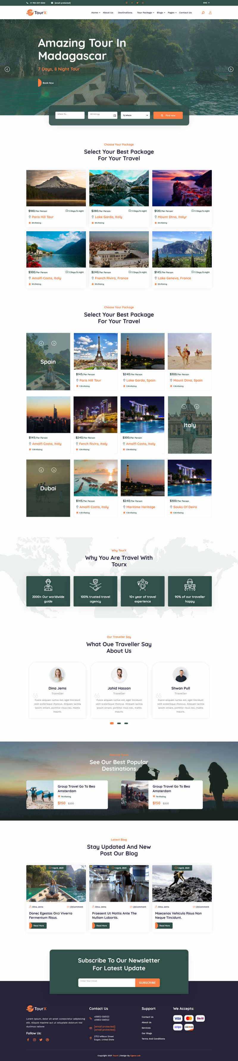 Bootstrap大气的旅游套餐服务HTML5网站模板-客创社 - 专注互联网轻资产创业及网络项目资源整合与分享福鑫网创 -  免费且强大的项目分享网站
