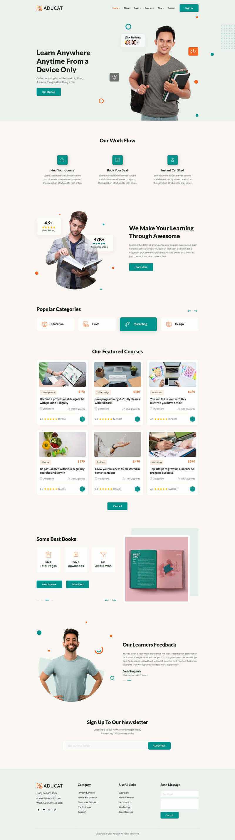 Bootstrap5响应式在线课程教育网页模板-客创社 - 专注互联网轻资产创业及网络项目资源整合与分享福鑫网创 -  免费且强大的项目分享网站
