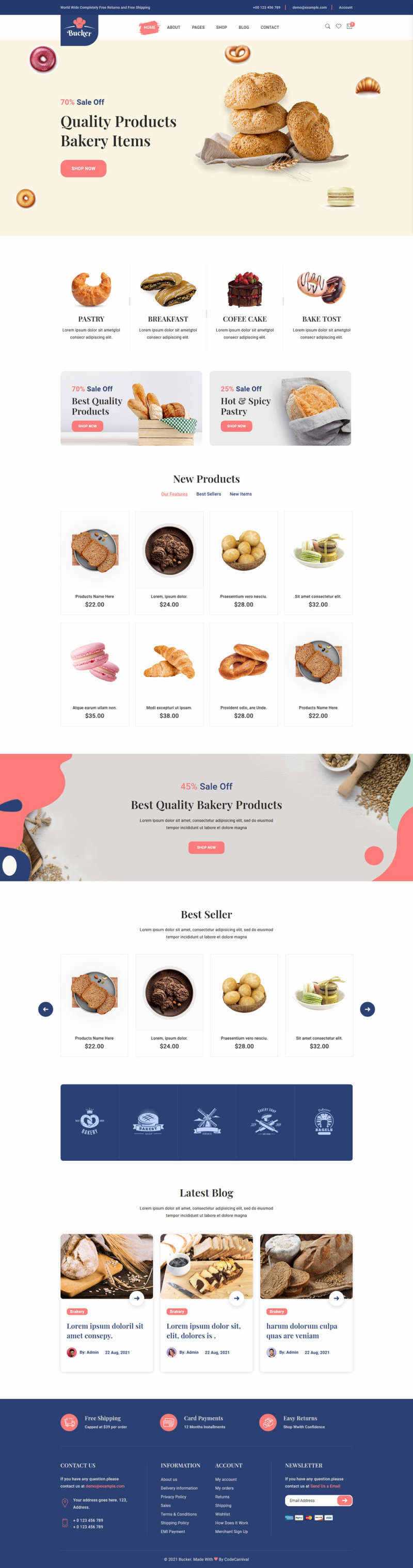 Bootstrap5甜品面包店铺HTML电商模板-客创社 - 专注互联网轻资产创业及网络项目资源整合与分享福鑫网创 -  免费且强大的项目分享网站