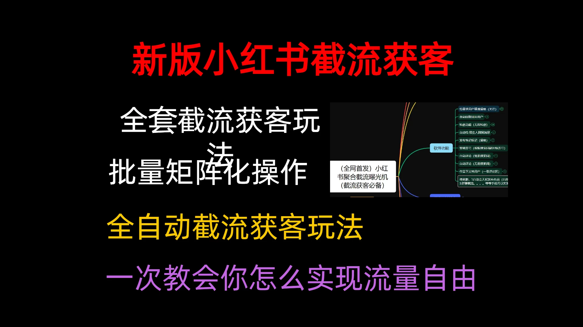 小红薯聚合截流曝光炮机，全套截流获客玩法，自热/截流神器-客创社 - 专注互联网轻资产创业及网络项目资源整合与分享福鑫网创 -  免费且强大的项目分享网站