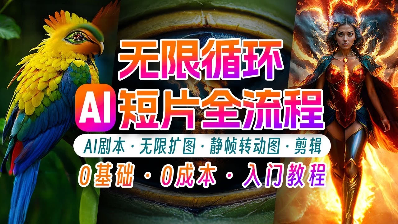 AI剪辑无限循环画面，新手小白轻松月入上万的秘技-客创社 - 专注互联网轻资产创业及网络项目资源整合与分享福鑫网创 -  免费且强大的项目分享网站