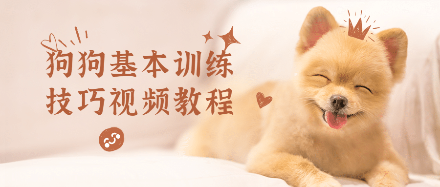 狗狗基本训练技巧视频教程-客创社 - 专注互联网轻资产创业及网络项目资源整合与分享福鑫网创 -  免费且强大的项目分享网站