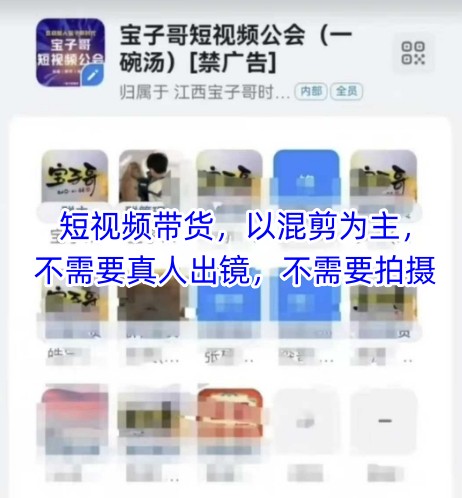 宝子哥头部团队短视频带货，以混剪为主，不需要真人出镜，不需要拍摄【更新6月】-客创社 - 专注互联网轻资产创业及网络项目资源整合与分享福鑫网创 -  免费且强大的项目分享网站