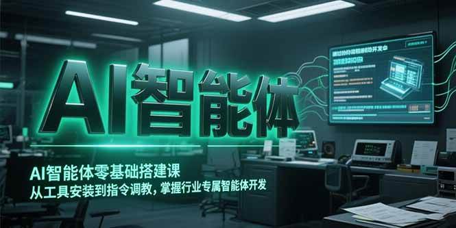 （15257期）AI智能体零基础搭建课，从工具安装到指令调教，掌握行业专属智能体开发…-客创社 - 专注互联网轻资产创业及网络项目资源整合与分享福鑫网创 -  免费且强大的项目分享网站