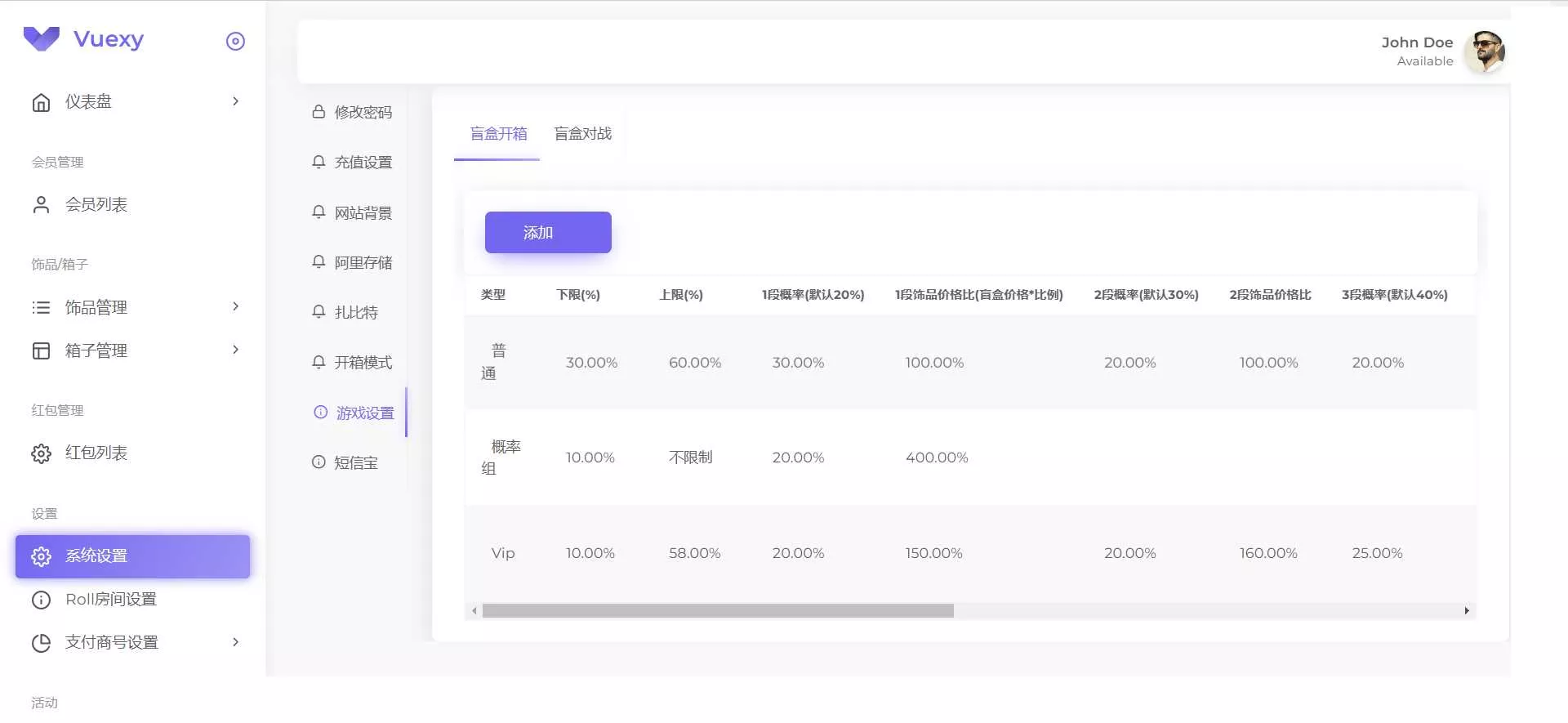 仿csgo盲盒游戏开箱/盲盒商城源码 附视频教程