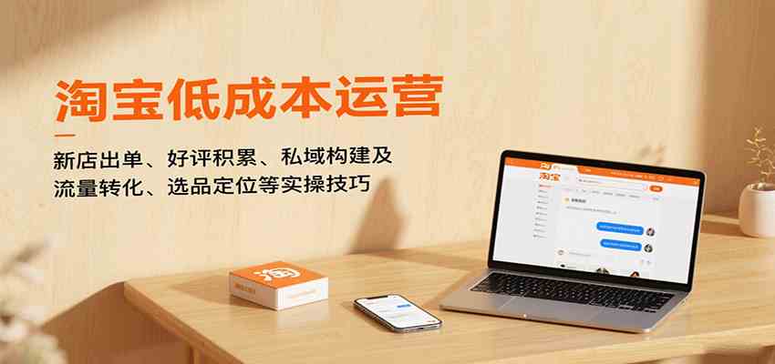 淘宝低成本运营，新店出单、好评积累、私域构建及流量转化、选品定位等实操技巧 - 项目资源网