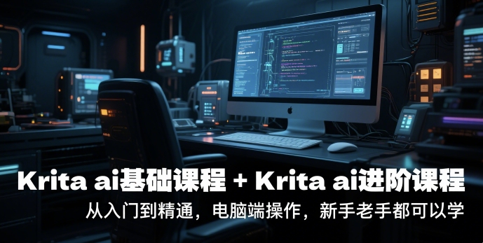 krita ai基础课程+Krita ai进阶课程，从入门到精通，电脑端操作，新手老手都可以学-客创社 - 专注互联网轻资产创业及网络项目资源整合与分享福鑫网创 -  免费且强大的项目分享网站