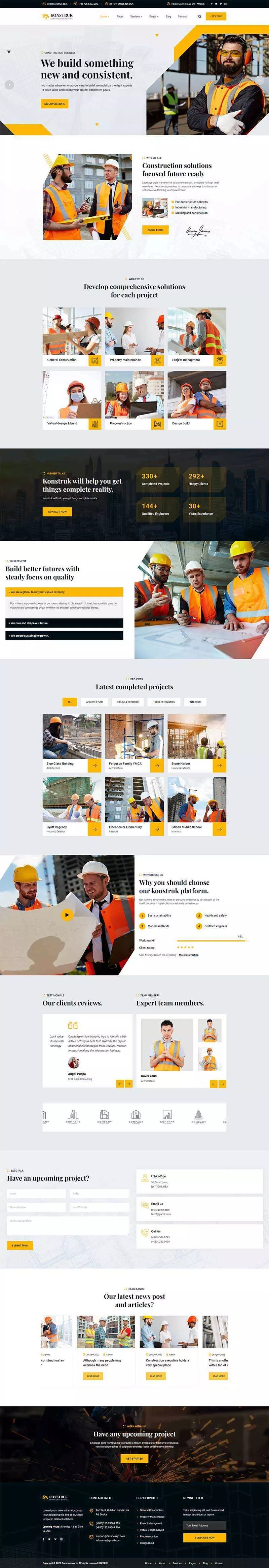 城市开发运营建筑公司网站html模板