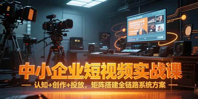 （15249期）中小企业短视频实战课，认知+创作+投放，矩阵搭建全链路系统方案-客创社 - 专注互联网轻资产创业及网络项目资源整合与分享福鑫网创 -  免费且强大的项目分享网站