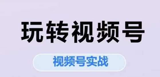 玩转视频号，视频号实战系列课-客创社 - 专注互联网轻资产创业及网络项目资源整合与分享福鑫网创 -  免费且强大的项目分享网站