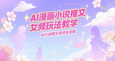 AI漫画小说推文女频玩法教学，AI小说推文变现全流程-客创社 - 专注互联网轻资产创业及网络项目资源整合与分享福鑫网创 -  免费且强大的项目分享网站