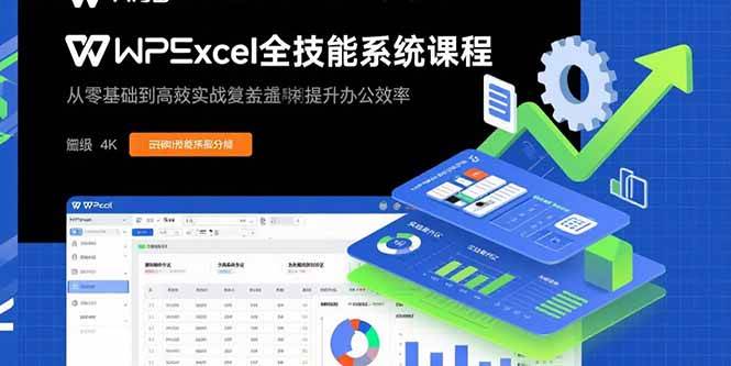 （15873期）WPS Excel全技能系统课程：从零基础到高阶实战全覆盖，全面提升办公效率 - 项目资源网