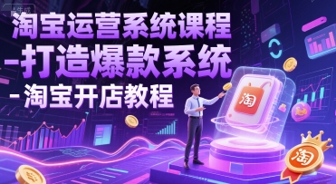 淘宝运营系统课程-打造爆款系统-淘宝开店教程-客创社 - 专注互联网轻资产创业及网络项目资源整合与分享福鑫网创 -  免费且强大的项目分享网站
