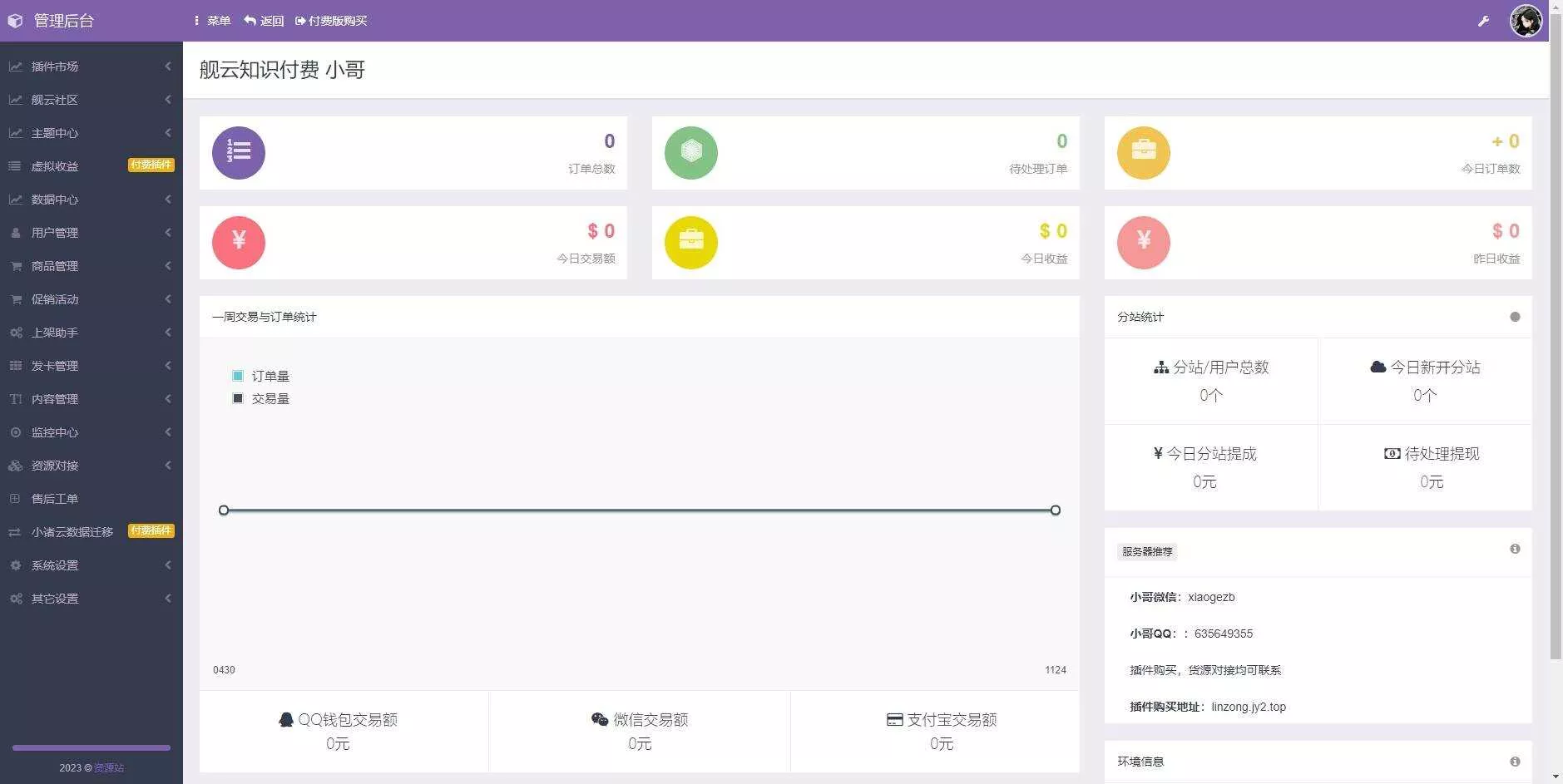 彩虹商城时光模板系统初创版源码