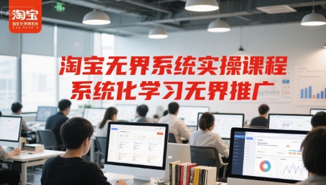 淘宝无界系统实操课程，系统化学习无界推广-客创社 - 专注互联网轻资产创业及网络项目资源整合与分享福鑫网创 -  免费且强大的项目分享网站