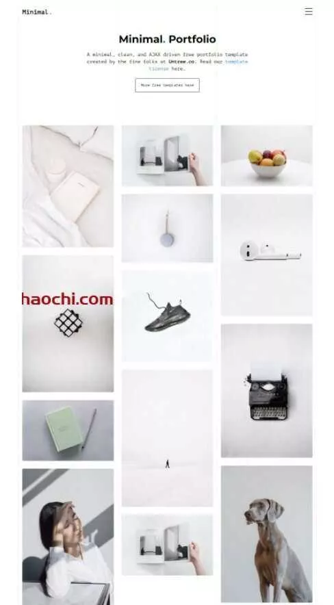 设计服务公司作品宣传网站HTML模板
