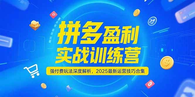 （15183期）拼多多盈利实战训练营，强付费玩法深度解析，2025最新运营技巧合集-客创社 - 专注互联网轻资产创业及网络项目资源整合与分享福鑫网创 -  免费且强大的项目分享网站