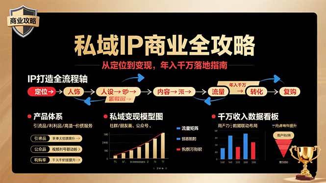 （15858期）私域IP商业全攻略，从定位到变现，年入千万落地指南 - 项目资源网