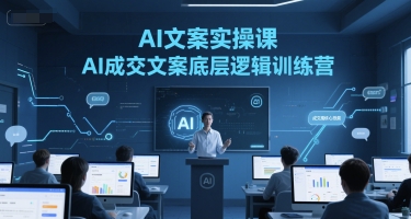 AI文案实操课，AI成交文案底层逻辑训练营-客创社 - 专注互联网轻资产创业及网络项目资源整合与分享福鑫网创 -  免费且强大的项目分享网站