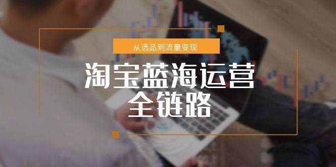 （15160期）淘宝蓝海运营全链路，从选品到流量变现，小类目突围完整方案-客创社 - 专注互联网轻资产创业及网络项目资源整合与分享福鑫网创 -  免费且强大的项目分享网站
