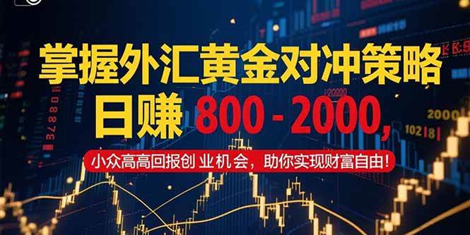 （15198期）掌握外汇黄金对冲策略，日赚 800 – 2000，小众高回报创业机会，助你实…-客创社 - 专注互联网轻资产创业及网络项目资源整合与分享福鑫网创 -  免费且强大的项目分享网站