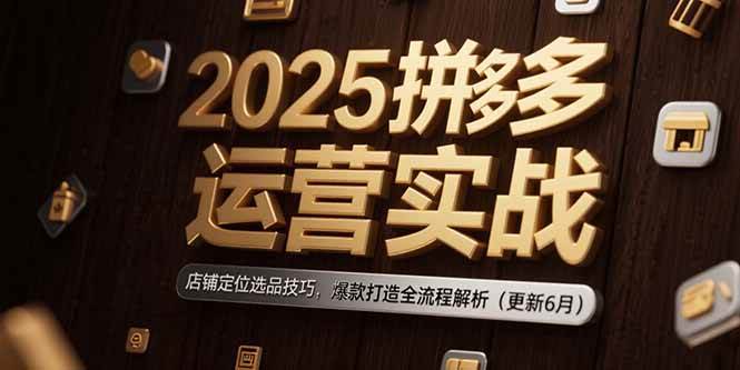 （15235期）2025拼多多运营实战：店铺定位选品技巧，爆款打造全流程解析（更新6月）-客创社 - 专注互联网轻资产创业及网络项目资源整合与分享福鑫网创 -  免费且强大的项目分享网站